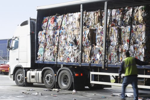 Professional furniture clearance team in action